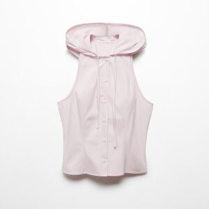 Mango Light Pink Sleeveless Blouse